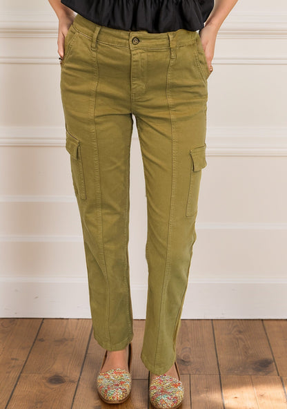 Matcha Babe - Judy Blue Cargo Jeans - boutique-ready denim, available for wholesale drop shipping from the USA.
